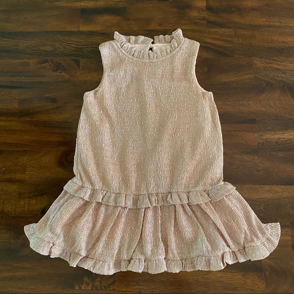 kate spade Other - Kate Spade Rose Gold Crinckle Lined Dress
